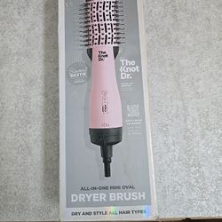 INFINITIPRO BY CONAIR The Knot Dr. All-in-One MINI Oval Dryer Brush, Hair Dryer