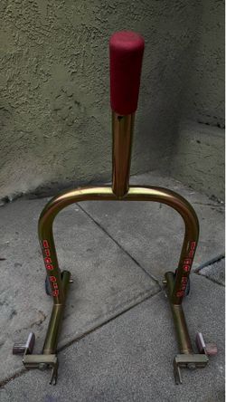 PIT BULL PREMIUM GOLD FRONT MOTORCYCLE PADDOCK / LIFT STAND - EXCELLENT CONDITION
