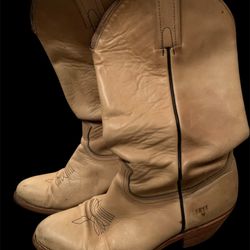 Vintage Frye Made in USA Western Boots 9.5D – Tan Leather