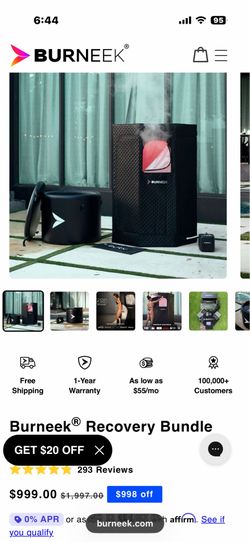 Burneek Steam Sauna + Red Light Therapy & Free Cold Plunge