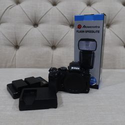 Nikon Z50 Extra Batteries And flash