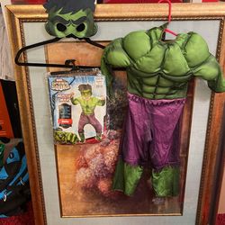 Avengers - Muscle Hulk with Mask Size Small 3-4T 