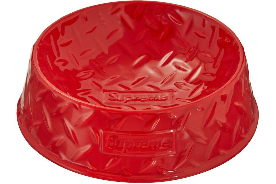 Supreme Diamond plate Dog Bowl 