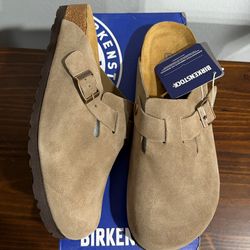 Birkenstock Boston Taupe (Sand) Narrow fit W/ Box Multiple Sizes