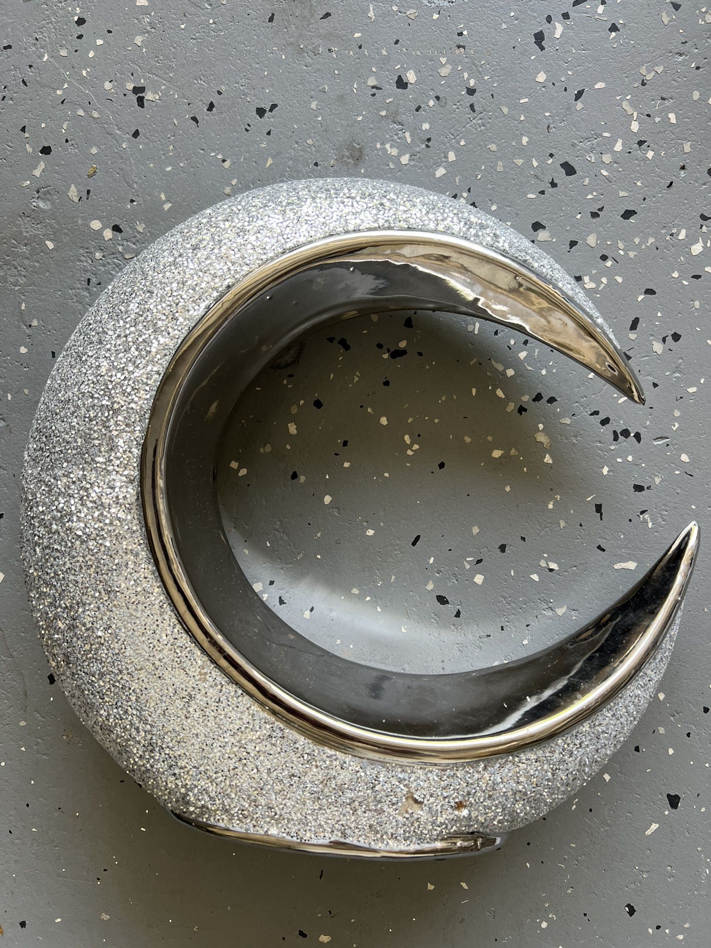 Glitter ✨ Ceramic Moon Decor Piece 