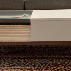 MERCURY ROW Soto 4 Legs Coffee Table with Storage for Sale in