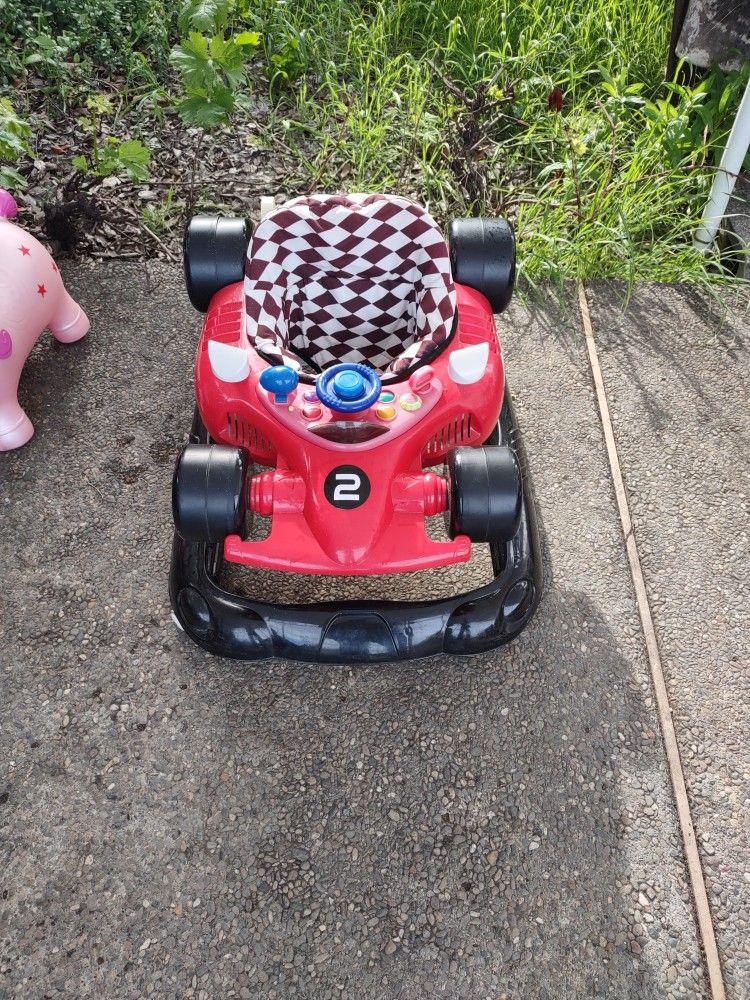     Walker Baby  Walker  Race 🚗 Image Red And Black Color  With Music And Toys Toys 