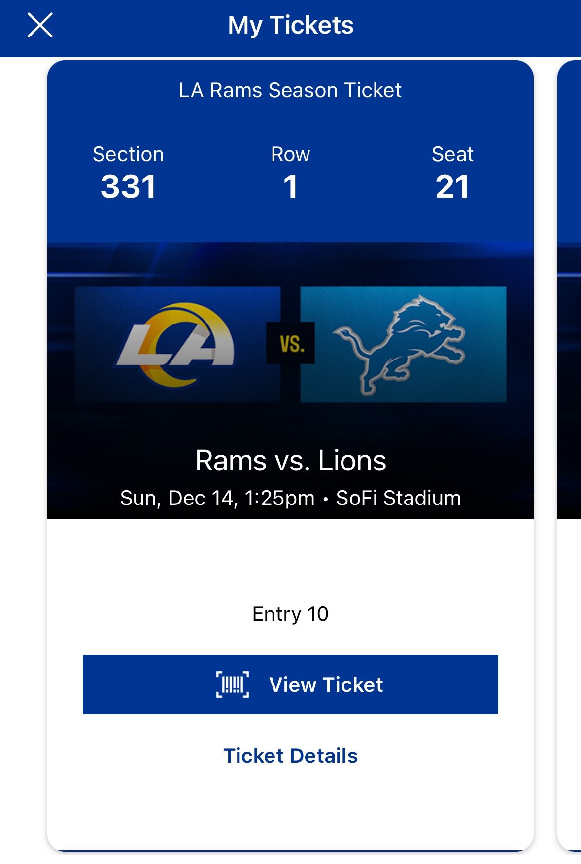 Rams Vs Lions