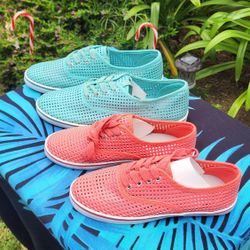 Mint & Coral Light Weight Sneaker