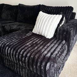 Need Gone Fluffy Double Chaise New In Box $10DOWN 