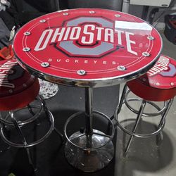 Ohio State Pub Table And Barstools