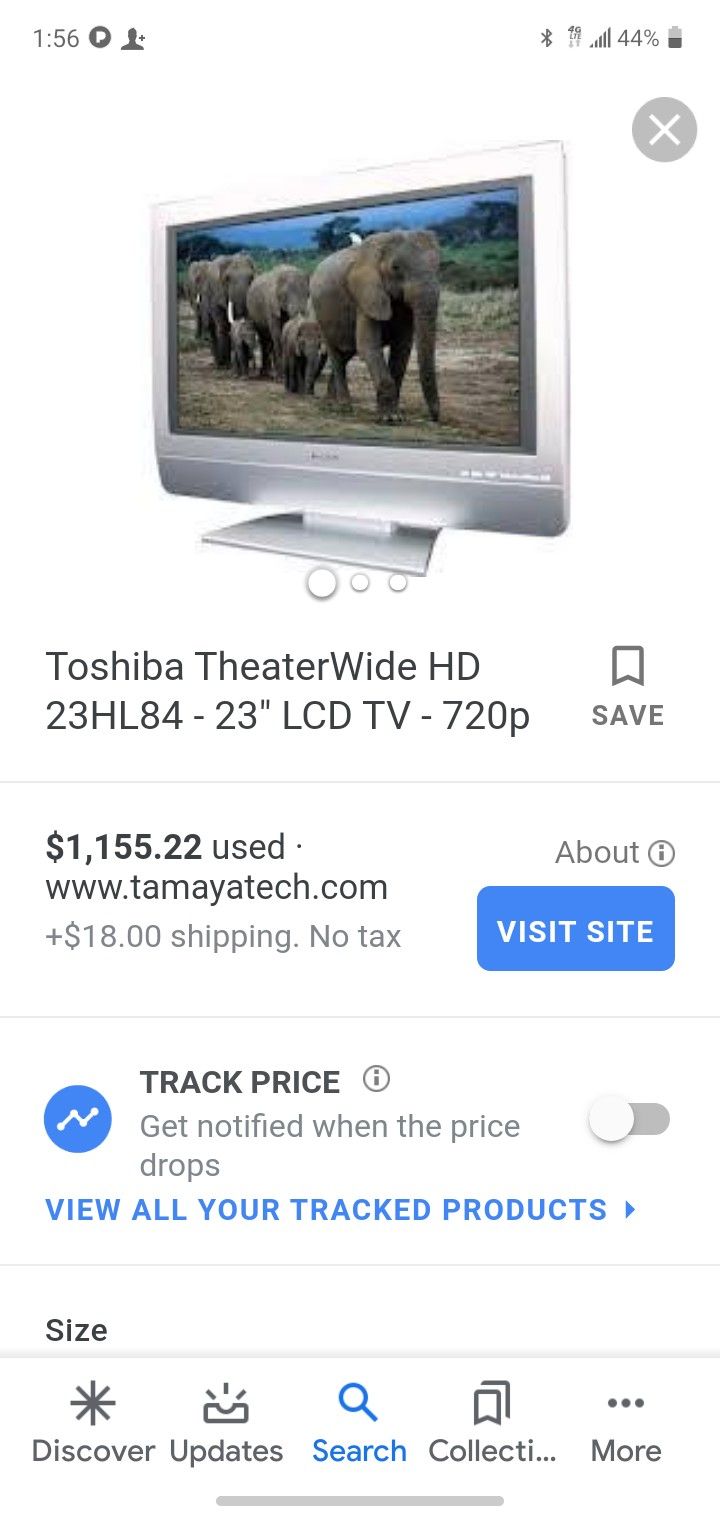 Toshiba theater wide HD 32in LCD TV 720P