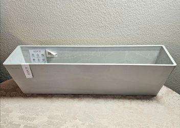 Long Ecopots Planter Gray 25.75"