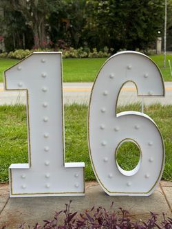 5FT Marquee Numbers 16 - Sweet 16 decoration