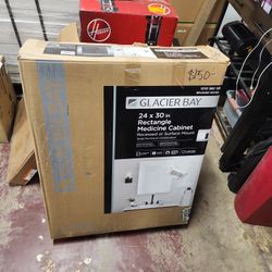 Glacier Bay
24 in. W x 30 in. H Rectangular Brushed Nickel Medicine Cabinet with Mirror