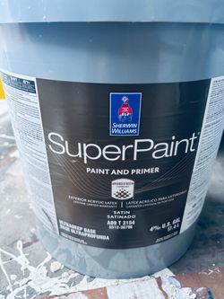 Exterior Black Satin Paint. #6990 Caviar. 5 Gallons.