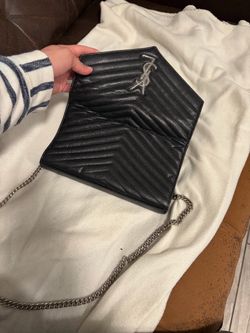 Ysl original no imitation crossover purse in black