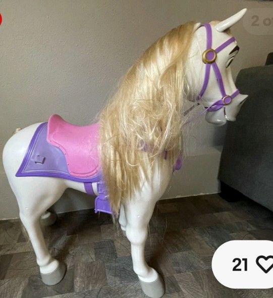 Disney Princess Playdate Maximus Horse Ride On My Size Pony 32