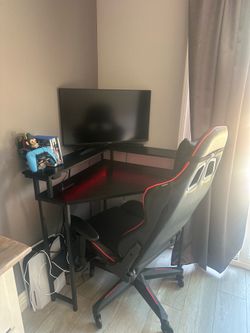 Gaming Desk with Chair