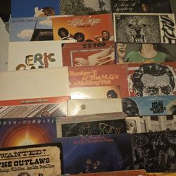 Mixed Lot Of 24 Vinyl Records