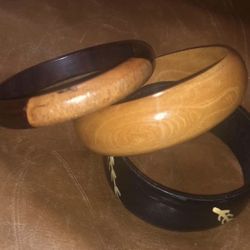Set of wooden bangles