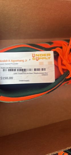 Sz 12 Miami hurricanes Dunks
