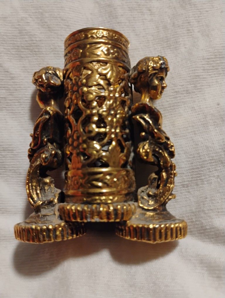 Gold Filigree Lipstick /Perfume Holder