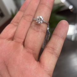 1.50 Round Diamond Lab Grown Wedding Ring 