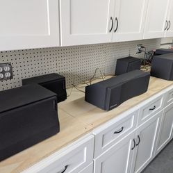 Mitsubishi Surround Sound Speakers And Acoustic Audio Powered Subwoofer 