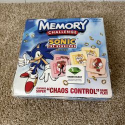 Sonic Memory Card Game