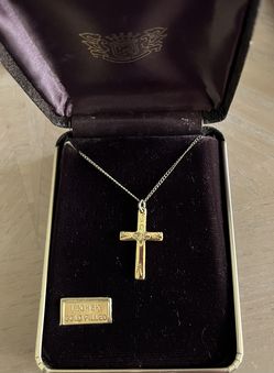 Gold Cross Necklace 1/20 12 Kt Champl