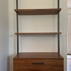CB2 Bookcase With File Drawer (Three Available)