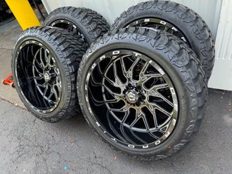 NEW 22x12 tis wheels wrapped in 33x12.50r22 RBP X