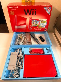 Nintendo Red Wii $90 FIRM (NO  GAME, NO CONTROLLER ONLY NUNCHUCK)