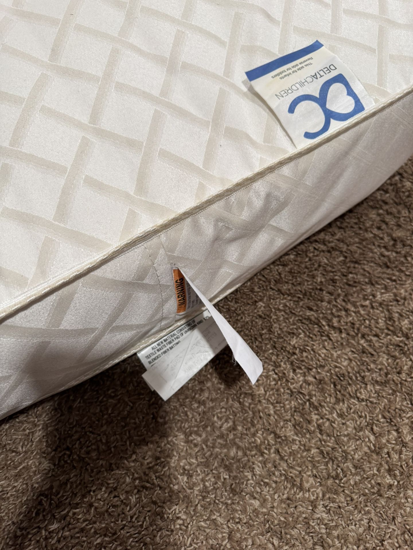 Two Sided Crib & Toddler Mattress