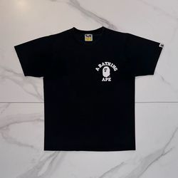 BAPE A Bathing Ape White Space Camo Glow In The Dark Tee Black Medium