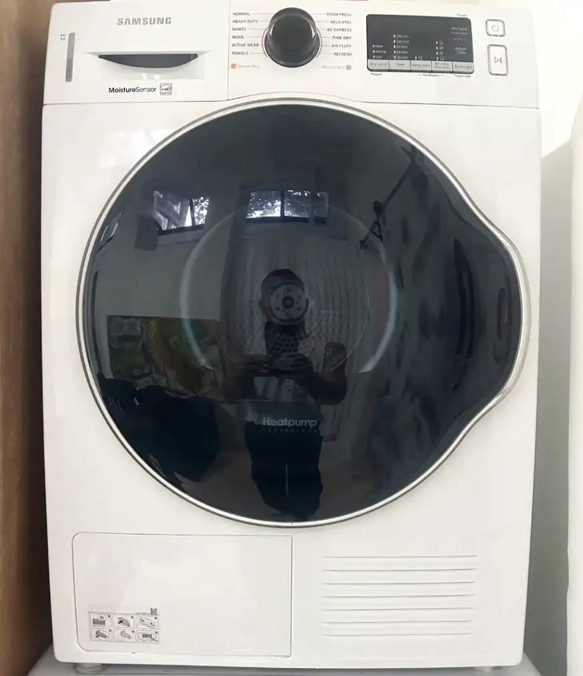 4 cu. ft. 24 in. Stackable Ventless Electric Heat Pump Dryer in White