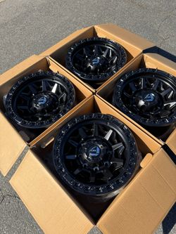 FINANCING AVAILABLE Fuel Covert 8x180, 8x170, 8x165 17” Satin Black Off-Road Wheels