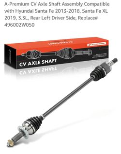 2013 to 2019 Hyundai Santa Fe driver rear left axle