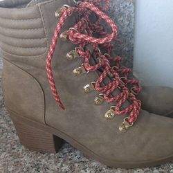 G By Guess "Amen" Combat Low Heel Boots