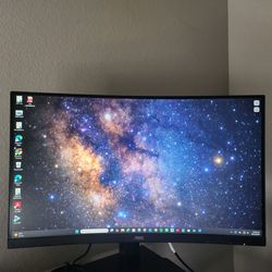 Curved Gaming Monitor, LED, FHD (1920x1080), 200Hz, 0.5ms, Freesync - Black