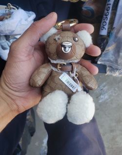 Coach Teddy bear charm
