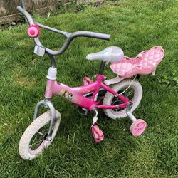Free Huffy Disney Princess Girls' 12" Bike with Doll Carrier