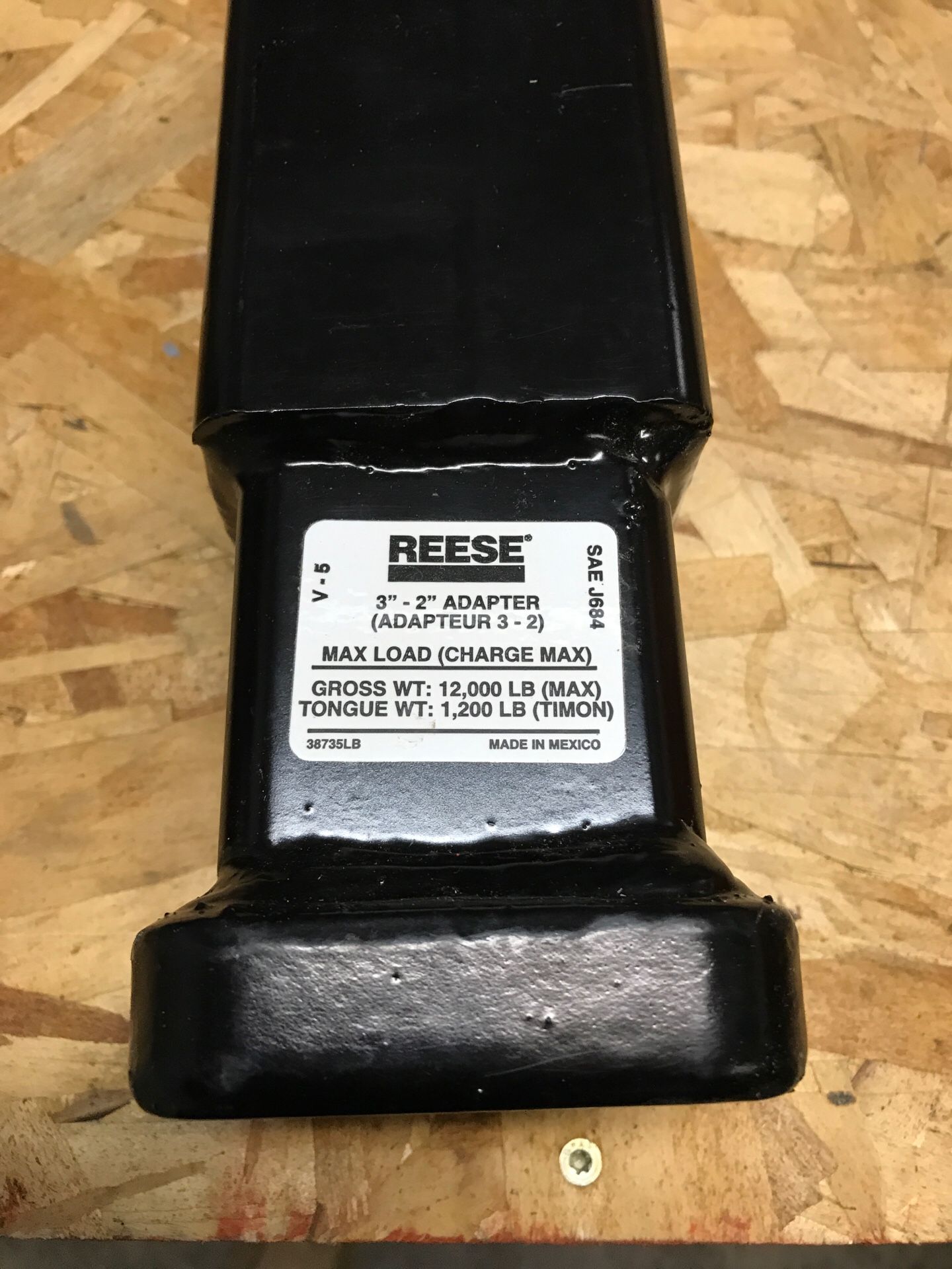 3” to 2” hitch reducer
