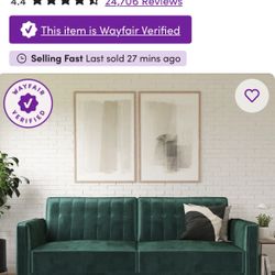 Green Couch Bed-Free