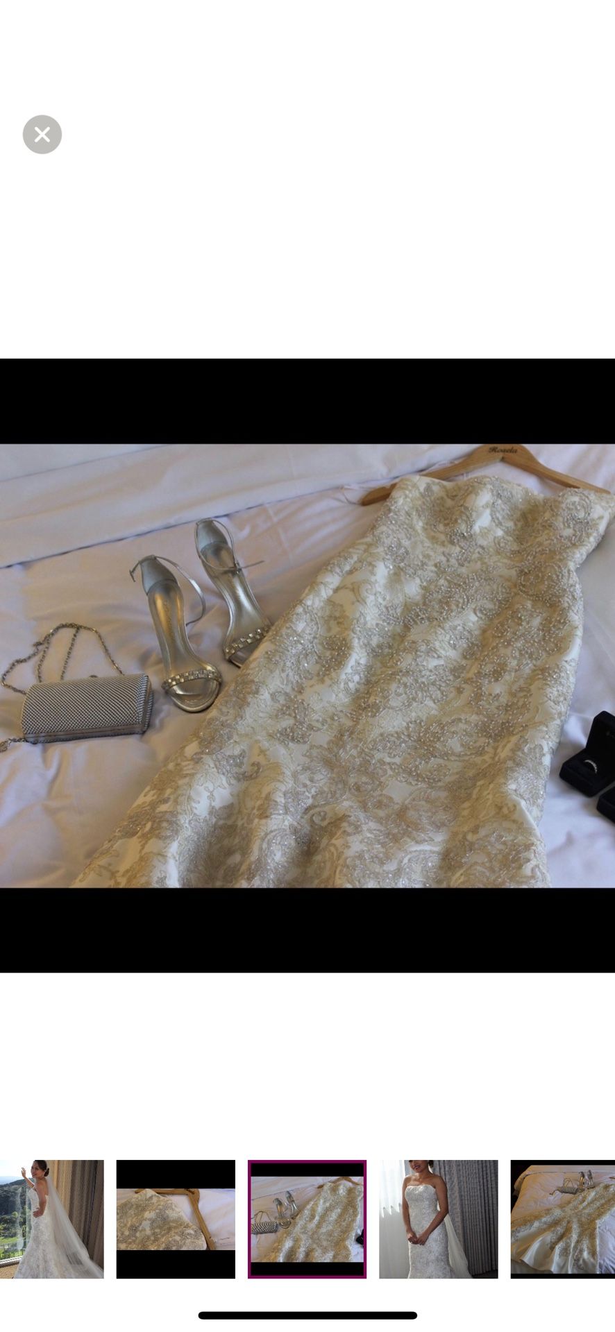 Fully Beaded Wedding Gown In Very Good Condition,All Products : American Fashion Style Bags On Sale