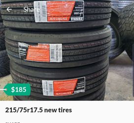 215/75r17.5 new tires