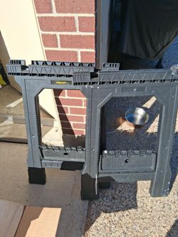 Stanley Folding Sawhorse Pair
