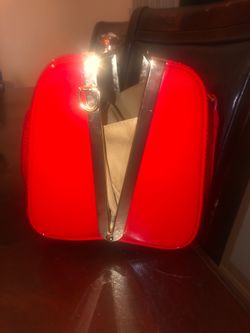Red Vinly Bag