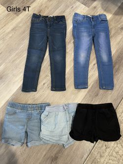 Girls 4T Jeans and shorts